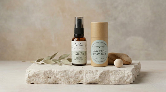 Shape & Smooth Duo — Natural Styling Clay Wax + Anti-Frizz Hair Oil