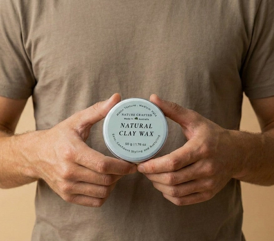 Shape & Smooth Duo — Natural Styling Clay Wax + Anti-Frizz Hair Oil