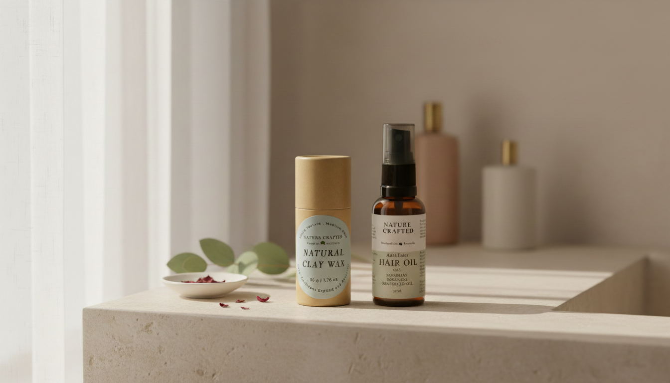 Shape & Smooth Duo — Natural Styling Clay Wax + Anti-Frizz Hair Oil